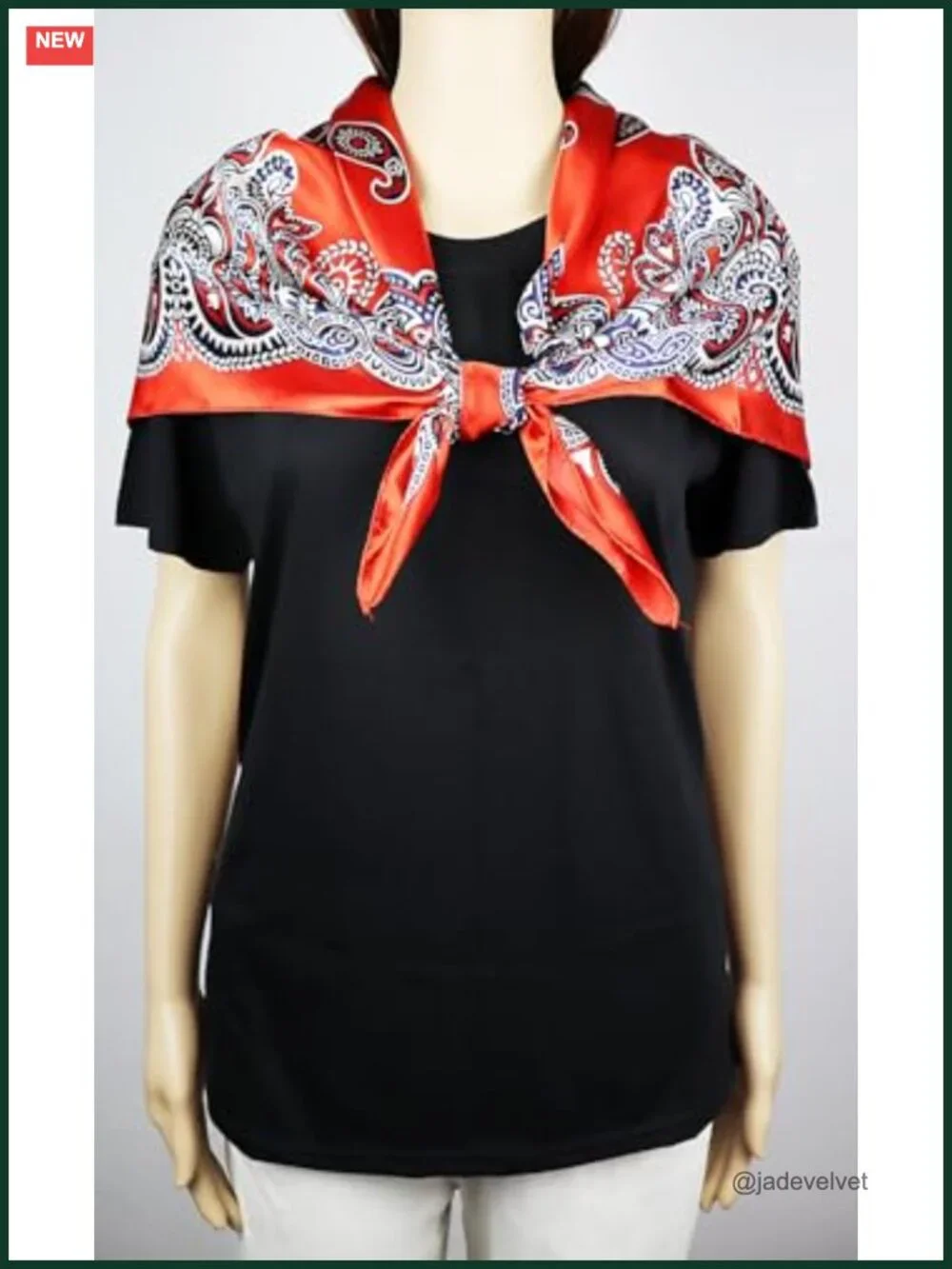 Satin Head Scarf for Women Silk Feel Hair Wrap, Square Bandana Neck Scarf,